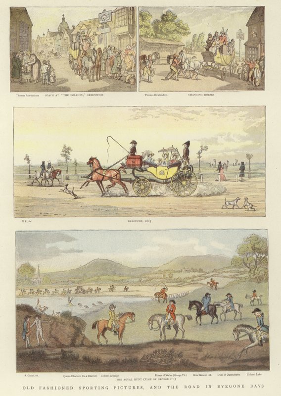 Staroświeckie zdjęcia sportowe autorstwa Thomas Rowlandson