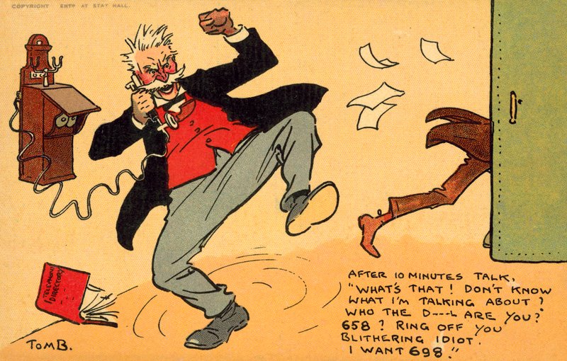 Niewłaściwy numer (chromolitho) autorstwa Tom Browne