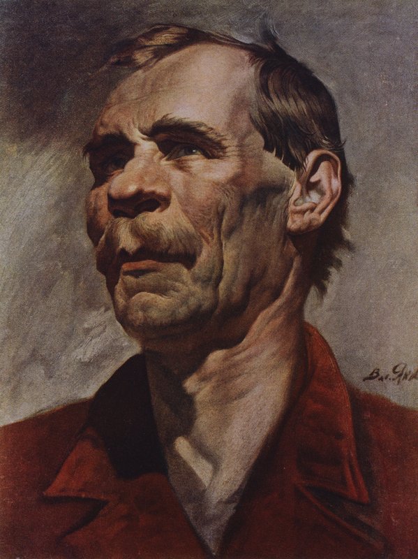 Partyzant (druk kolorowy) autorstwa Vassily Nikolayevich Yakovlev