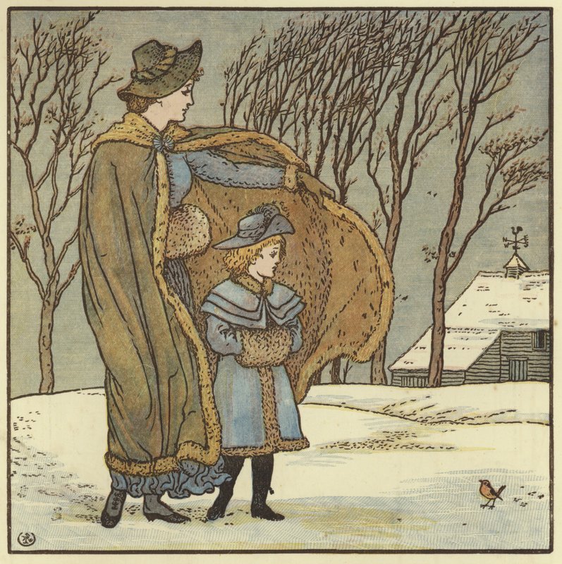 Północny wiatr Doth wieje autorstwa Walter Crane