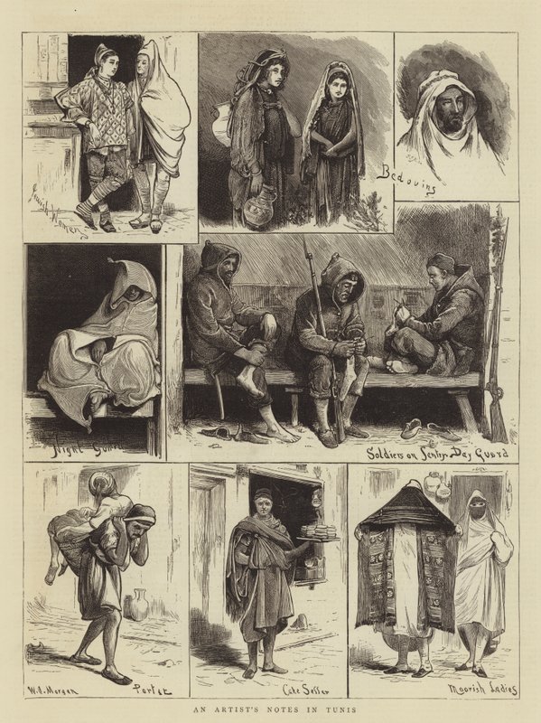 Notatki artysty w Tunisie autorstwa Walter Jenks Morgan