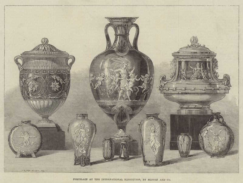 Porcelana na wystawie międzynarodowej, autorstwa Minton and Company autorstwa Thomas Walter Wilson