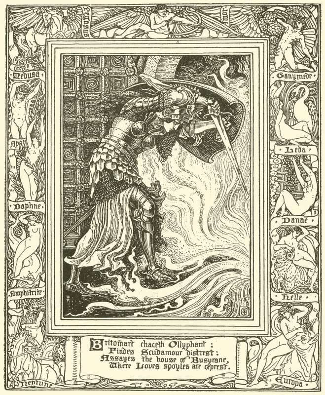 Z Faerie Queene Spensera (rycina) autorstwa Walter (after) Crane