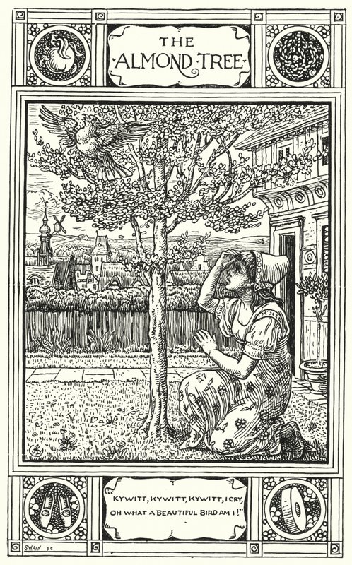 Drzewo migdałowe (grawerowanie) autorstwa Walter (after) Crane