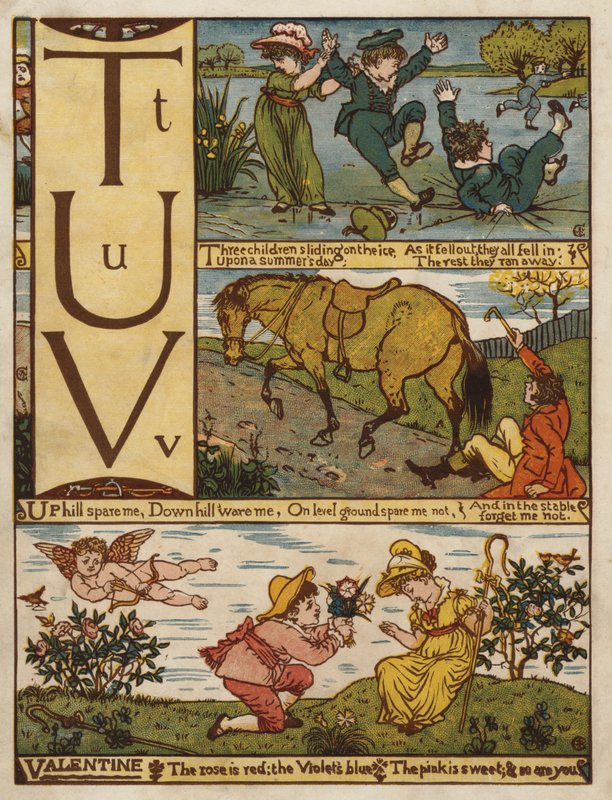 Alfabet (kolor lito) autorstwa Walter Crane
