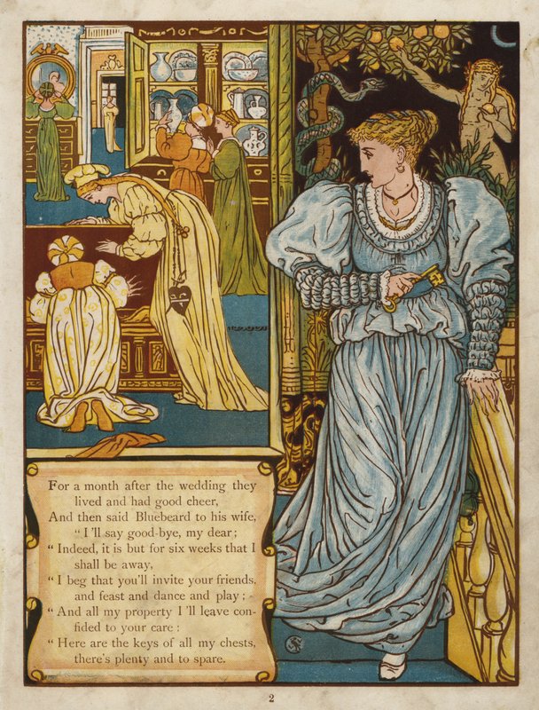 Sinobrody (kolor lito) autorstwa Walter Crane