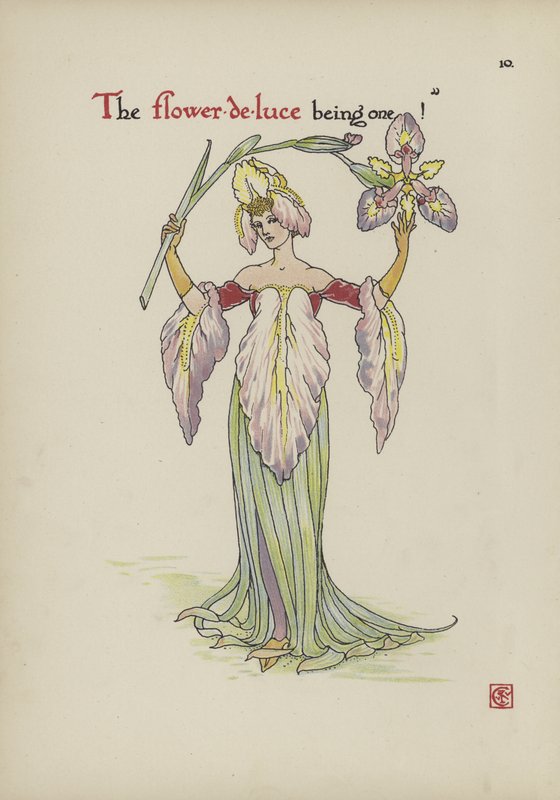 Kwiaty z Ogrodu Szekspira autorstwa Walter Crane