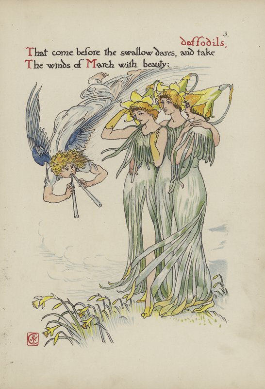 Kwiaty z Ogrodu Szekspira autorstwa Walter Crane