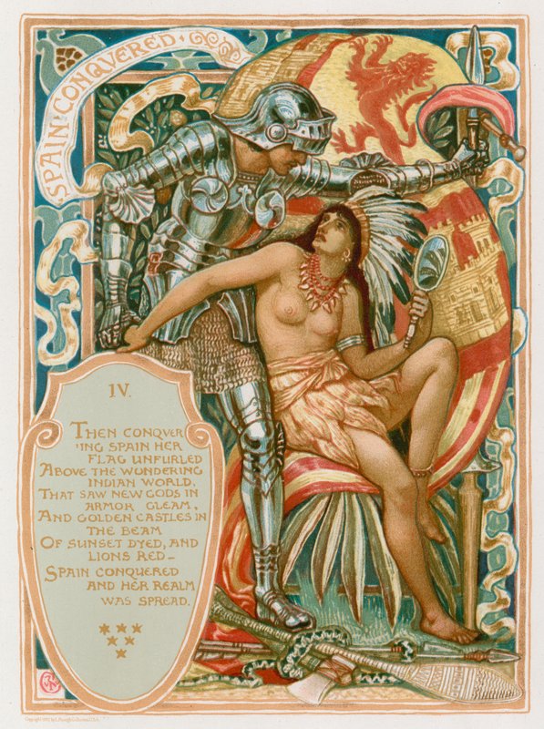 Hiszpania podbita autorstwa Walter Crane