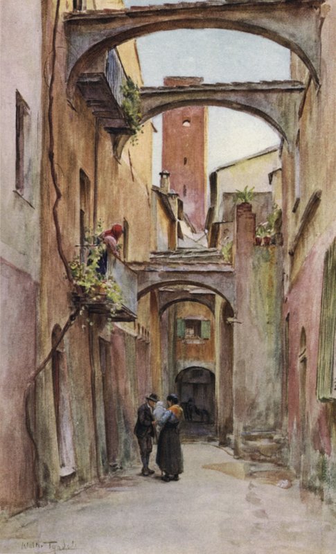 Via Deglio Speddale, Noli, Włochy autorstwa Walter Frederick Roofe Tyndale