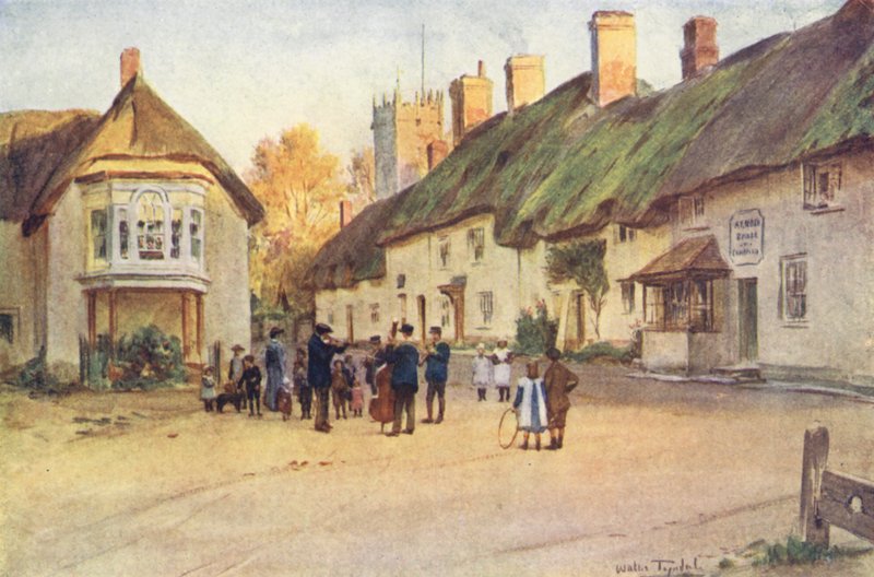 Wessex: Puddletown (druk kolorowy) autorstwa Walter Frederick Roofe Tyndale