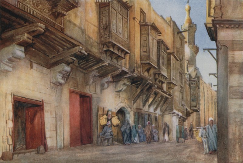Scena uliczna, Bab-el-Szaria, Kair autorstwa Walter Spencer Stanhope Tyrwhitt
