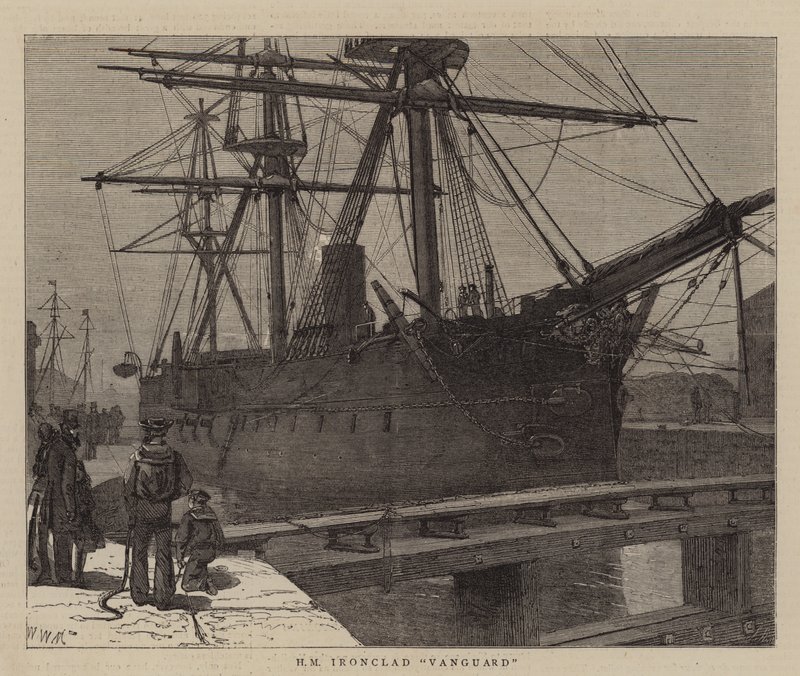 HM Ironclad Vanguard autorstwa Walter William May