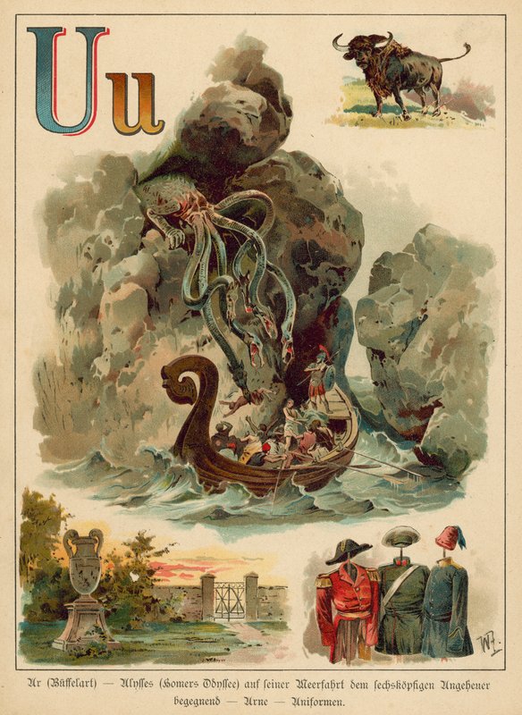 Litera U (chromolitho) autorstwa Walter Zweigle