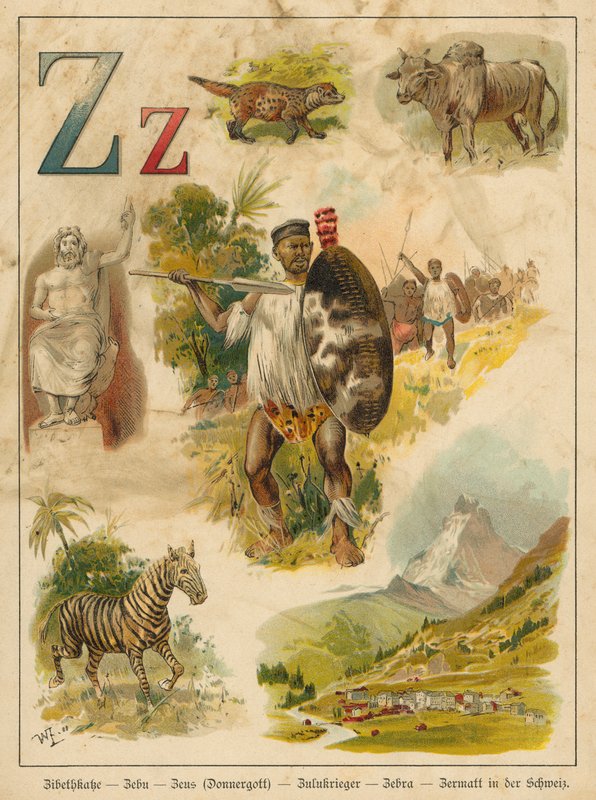Litera Z (chromolitho) autorstwa Walter Zweigle