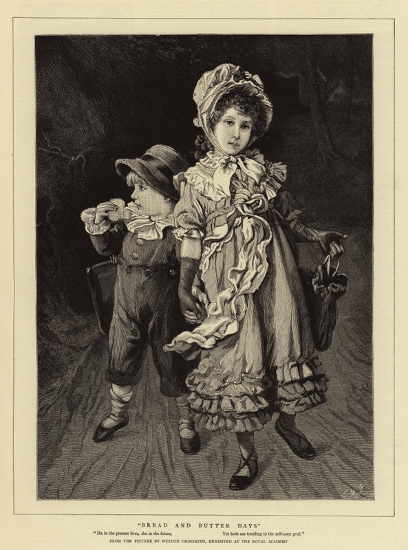 Dni Chleba i Masła (grawerowanie) autorstwa Weedon Grossmith