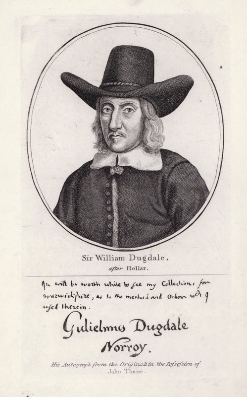Sir William Dugdale (Grawerowanie) autorstwa Wenceslaus (after) Hollar
