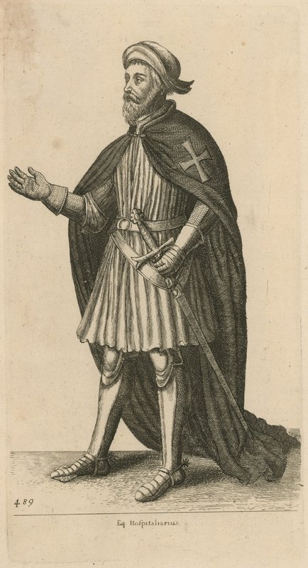 Eq Hospitaliarius autorstwa Wenceslaus Hollar