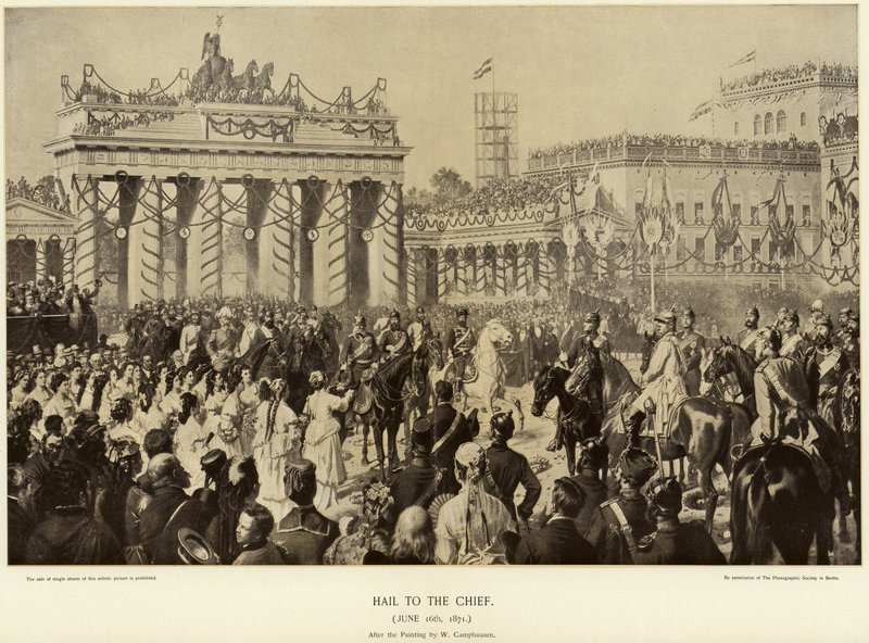 Otto von Bismarck w Berlinie w 1871 r. autorstwa Wilhelm Camphausen