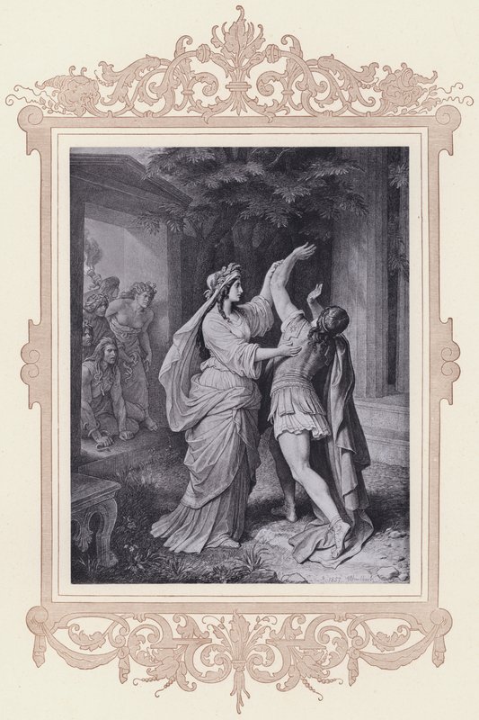 Ifigenia, Ifigenia na Taurydzie (lito) autorstwa Wilhelm von (after) Kaulbach