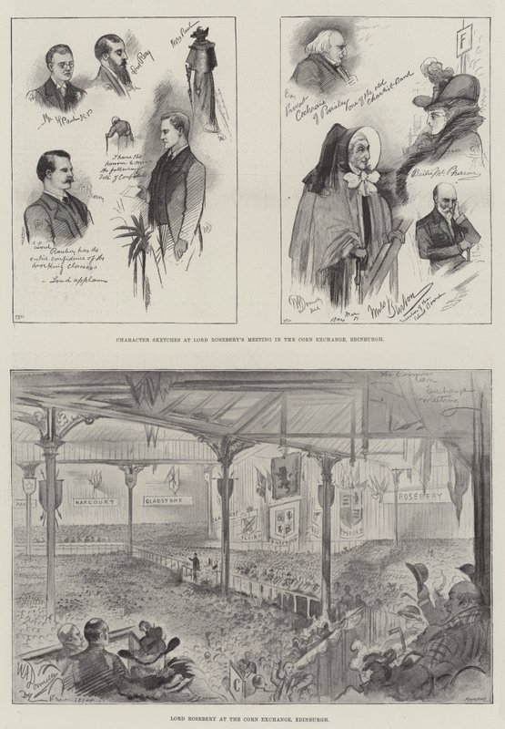 Lord Rosebery w Edynburgu autorstwa William A. Donnelly