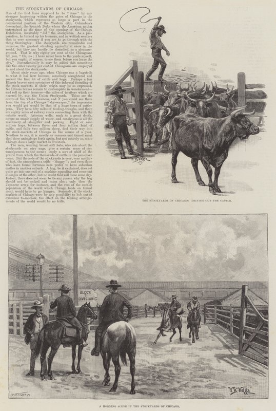 Zapasy w Chicago autorstwa William Barnes Wollen