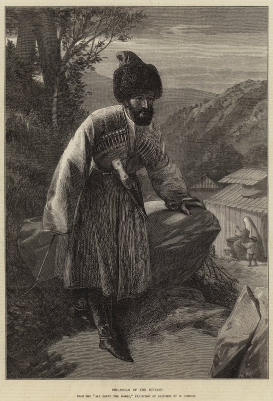Czerkieski z Soubash autorstwa William Crimea Simpson