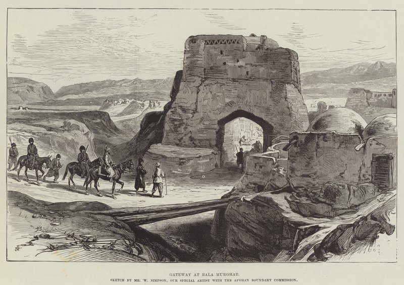 Brama w Bala Murghab autorstwa William Crimea Simpson