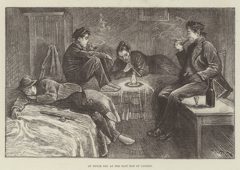 Legowisko opium na East End w Londynie autorstwa William Douglas Almond