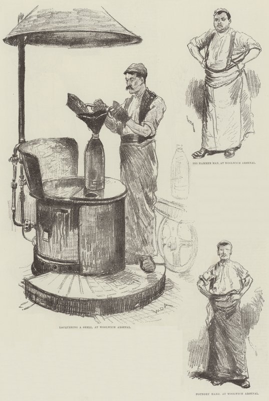 Fabryka Shell, Woolwich Arsenal autorstwa William Douglas Almond