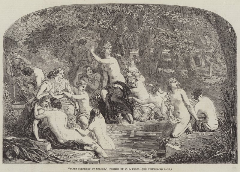 Diana zaskoczona Actaeon autorstwa William Edward Frost