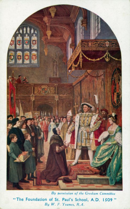 Fundacja Szkoły św. Pawła, 1509 autorstwa William Frederick Yeames
