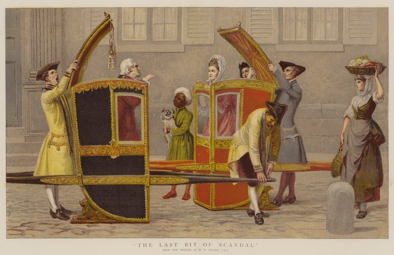 Ostatni kawałek skandalu (chromolitho) autorstwa William Frederick Yeames