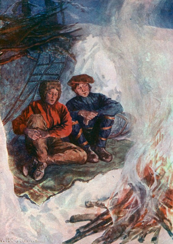 Obóz w śniegu autorstwa William Henry Charles Groome