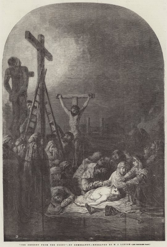 Zejście z krzyża autorstwa William James Linton