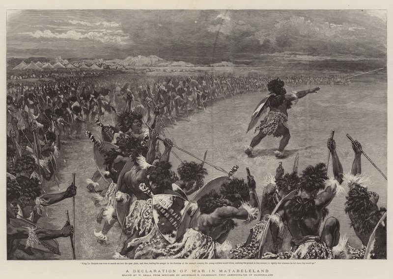 Wypowiedzenie wojny w Matabeleland autorstwa William Small
