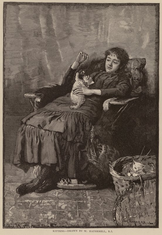Kocięta (grawerunek) autorstwa William (after) Hatherell