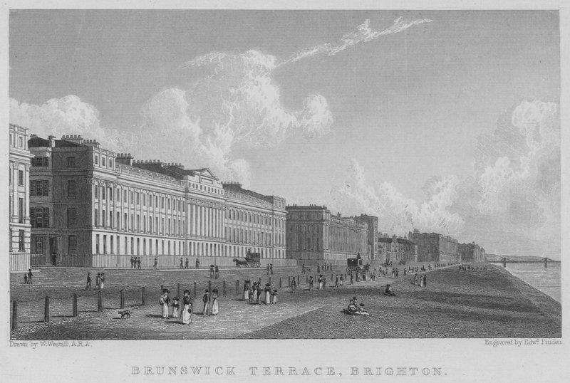 Brunswick Terrace, Brighton (grawerowanie) autorstwa William (after) Westall
