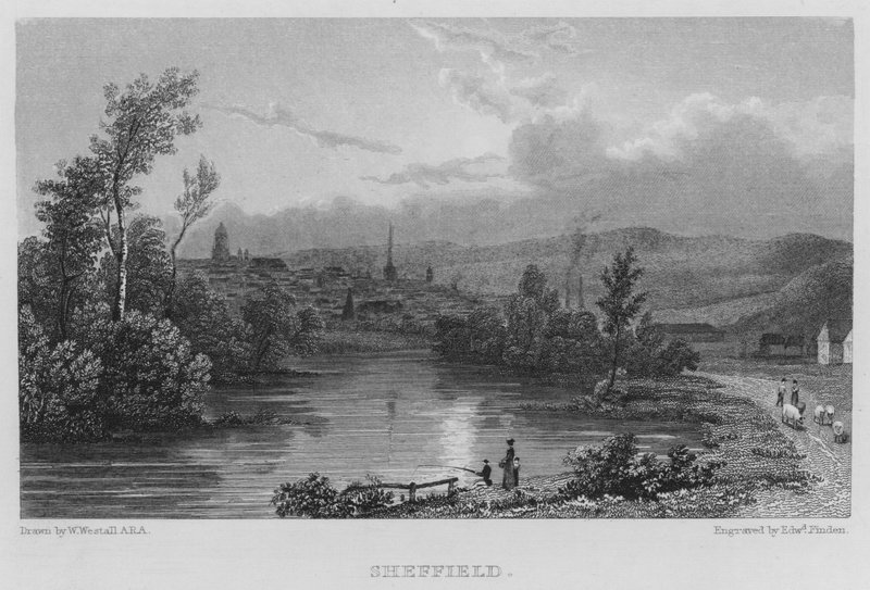 Sheffield (grawerowanie) autorstwa William (after) Westall