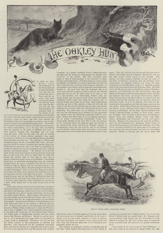 The Oakley Hunt autorstwa William Barnes Wollen