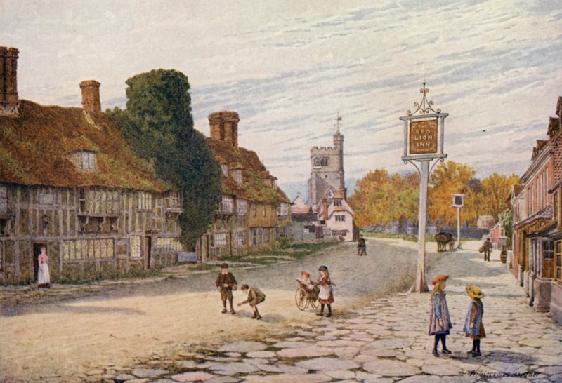 Biddenden (druk kolorowy) autorstwa William Biscombe Gardner