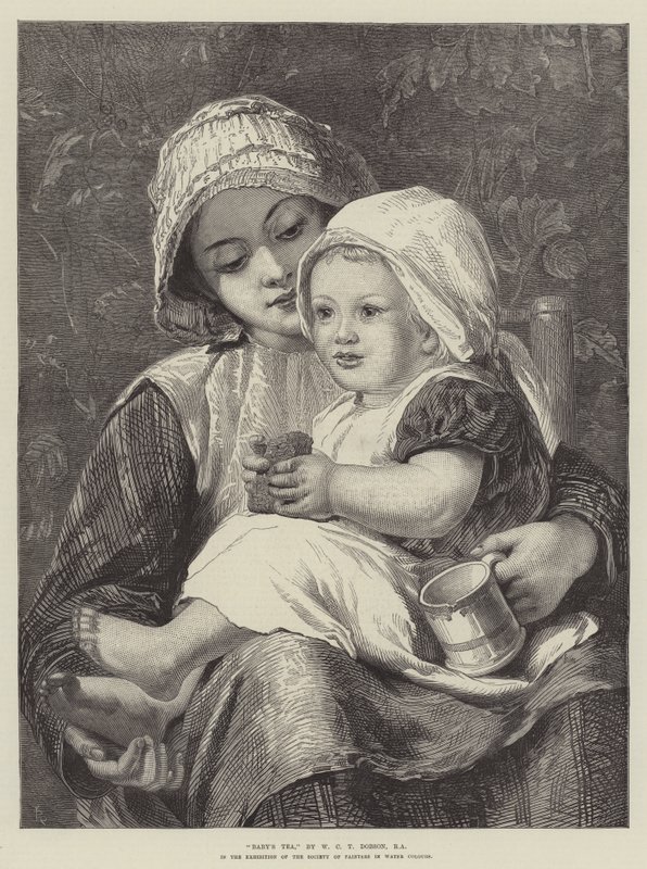 Herbata dla dziecka autorstwa William Dobson