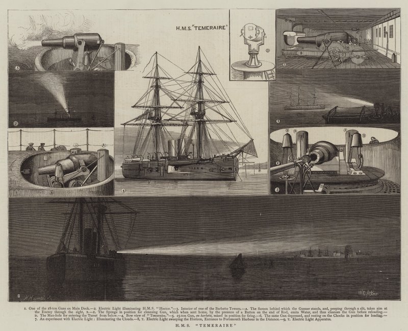 HMS Temeraire autorstwa William Edward Atkins