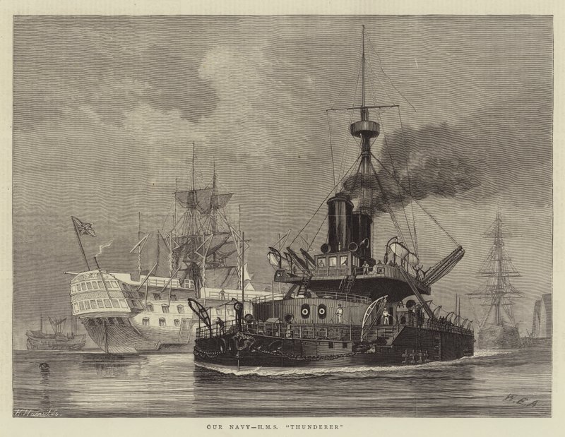 Nasza Marynarka, HMS Thunderer autorstwa William Edward Atkins