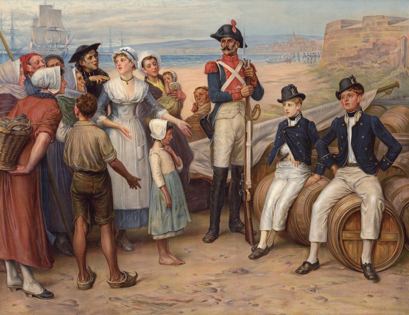 Jeńcy wojenni (chromolitho) autorstwa William Frederick (after) Yeames
