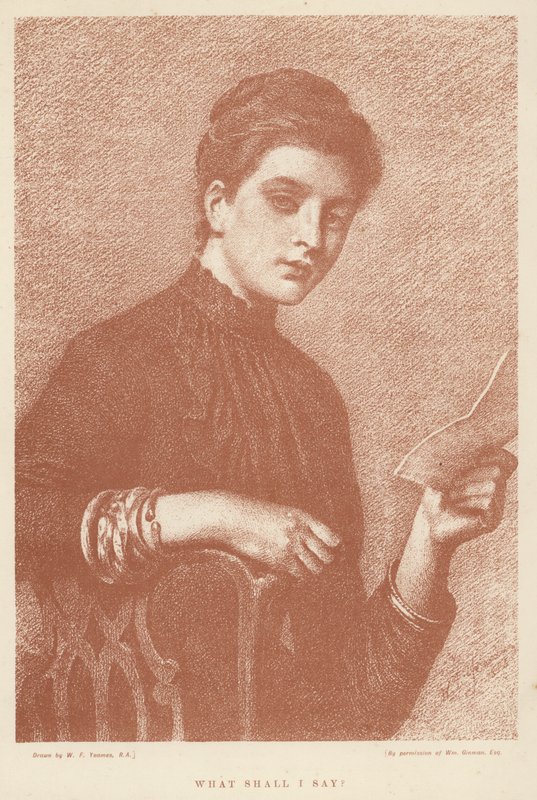 Co mam powiedzieć? (lito) autorstwa William Frederick (after) Yeames