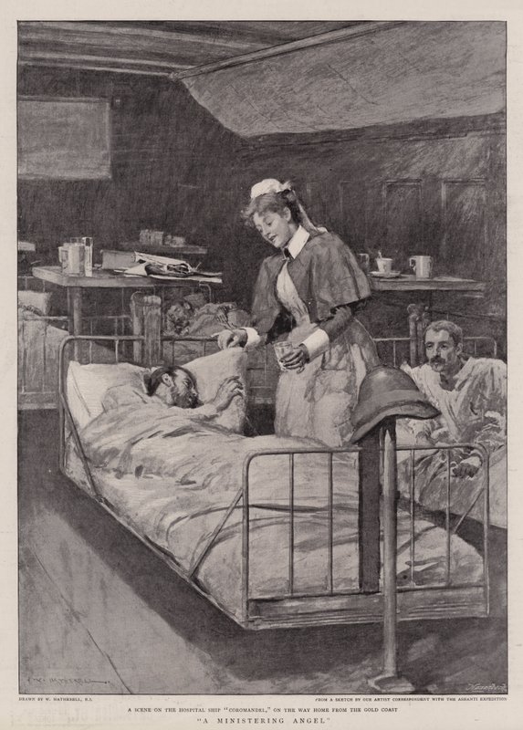 Anioł usługujący autorstwa William Hatherell