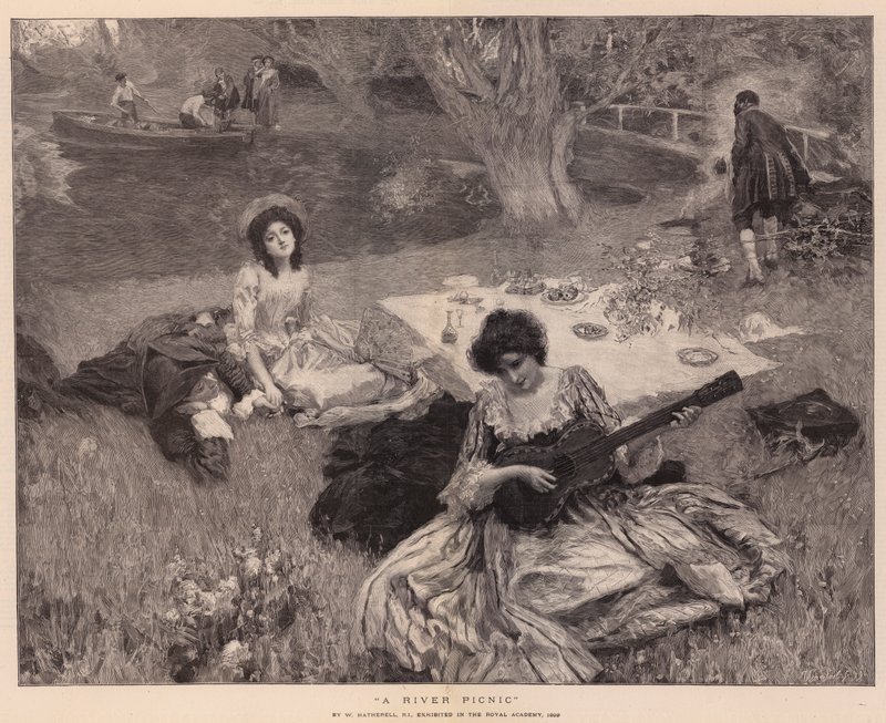 Piknik nad rzeką autorstwa William Hatherell