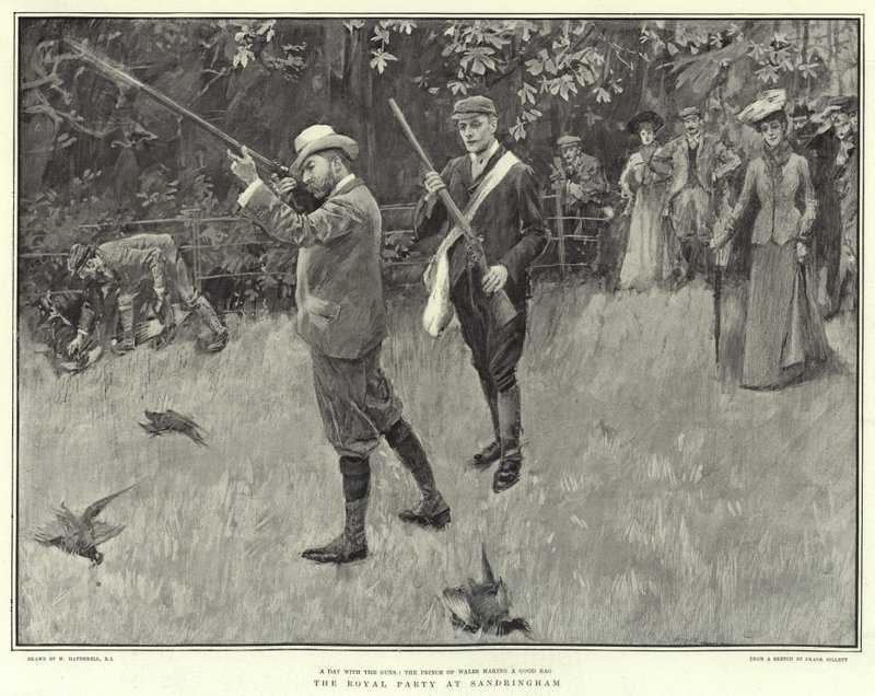 Impreza królewska w Sandringham autorstwa William Hatherell