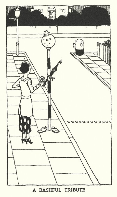 Wstydliwy hołd (lito) autorstwa William Heath Robinson